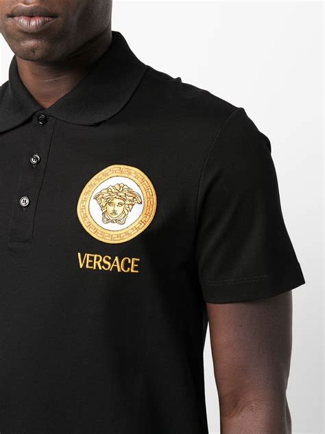 versace logo polo|versace polo shirt price.